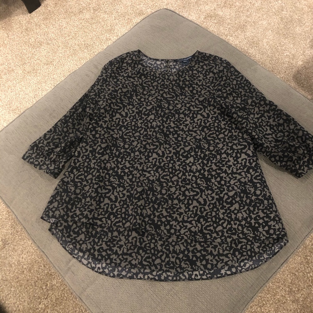 French Connection Leopard print Shirt size M/L